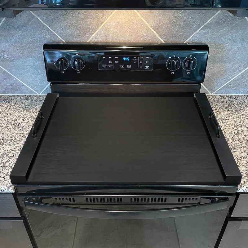 Gashell Noodle Board Stove Cover with Handles, Multiple Stove Top Cover Board for Electric/Gas Stove Top(Black), GSC-2212 - Image 3